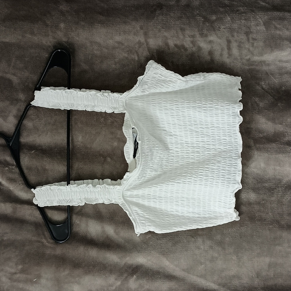 Vero Moda White Cropped Tank XL NWOT